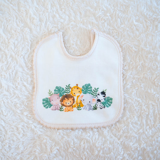 Conjunto Toalha e Babete "Animais da Selva"