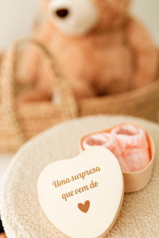 Caixa Coração “Uma surpresa que vem do coração” 💕