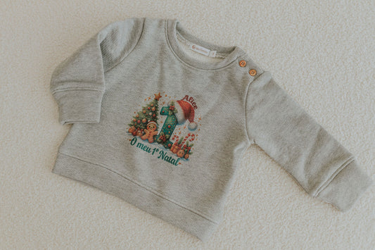 Sweatshirt Personalizada “O Meu 1º Natal”