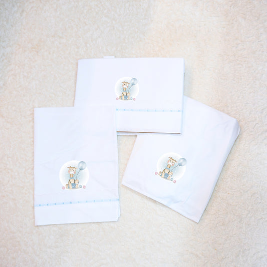Conjunto de Lençóis de Bebé Personalizados