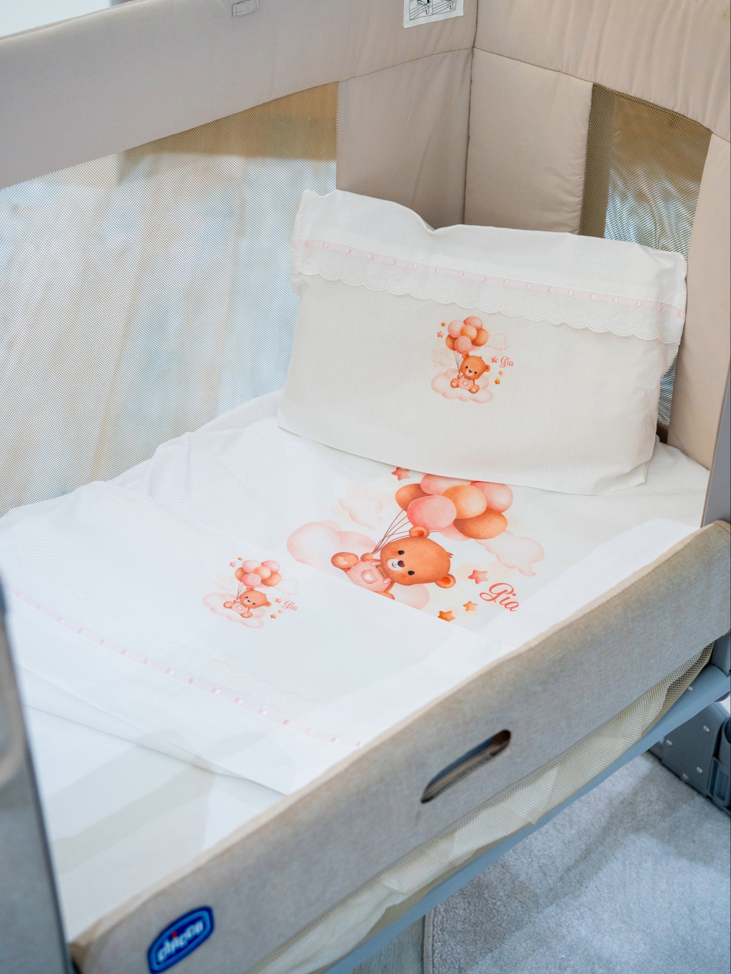 Conjunto de Lençóis de Bebé Personalizados