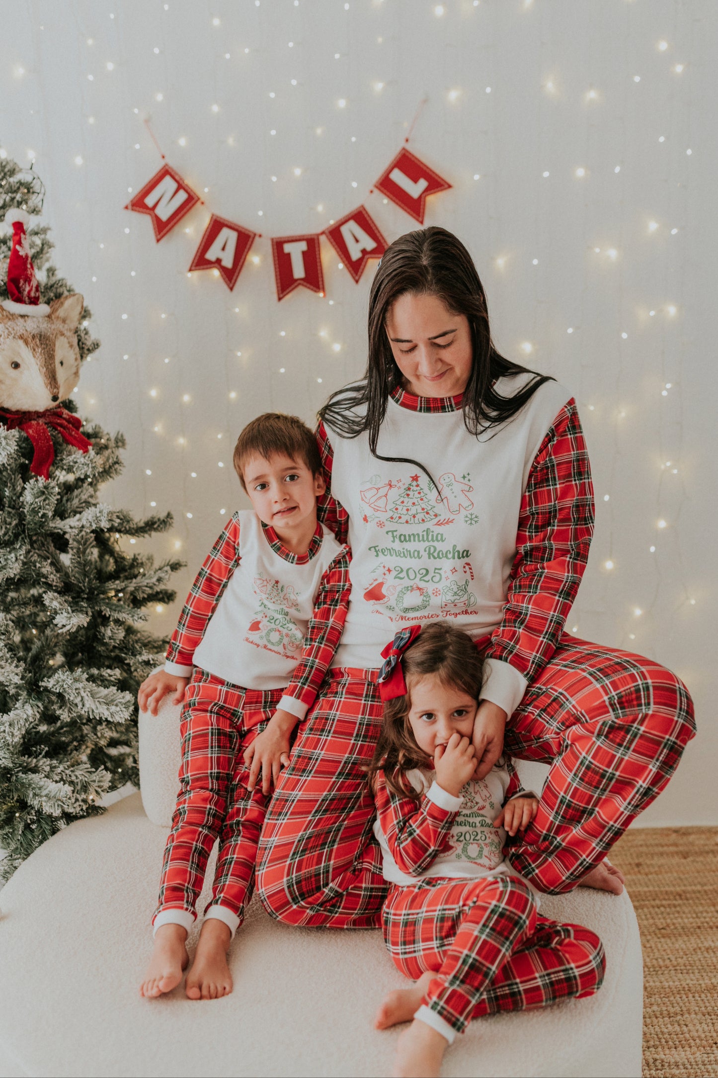 Pijama de Natal Personalizável – Para Momentos Mágicos em Família!