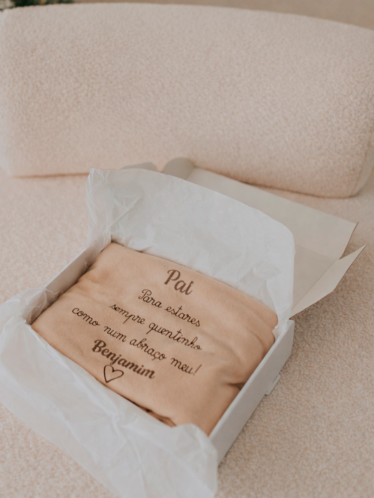 Manta Personalizada “Pai” – Um abraço cheio de carinho