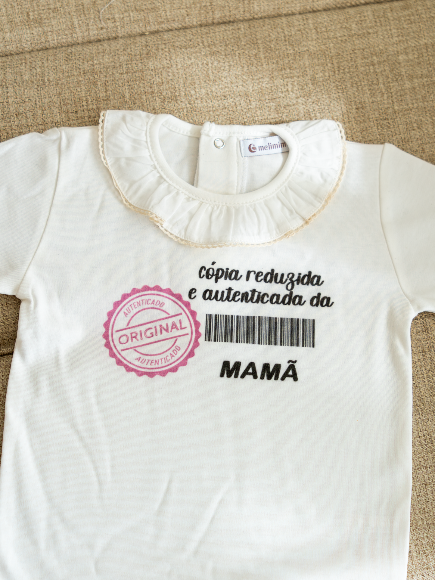Conjunto Jardineira e Camisola "Cópia da Mamã/Papá..."