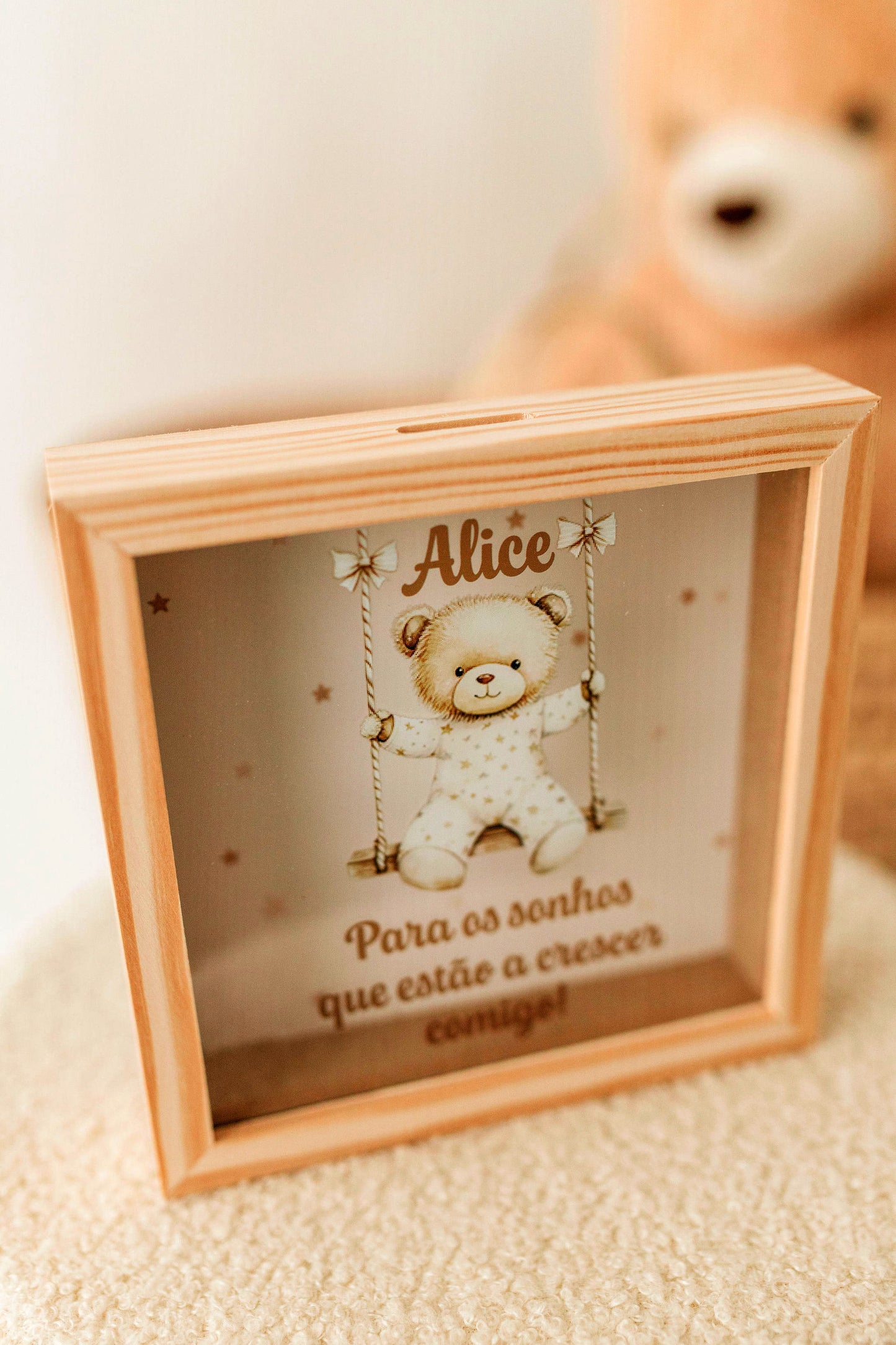 Mealheiro Personalizado “Sonhos que Crescem Comigo” ✨