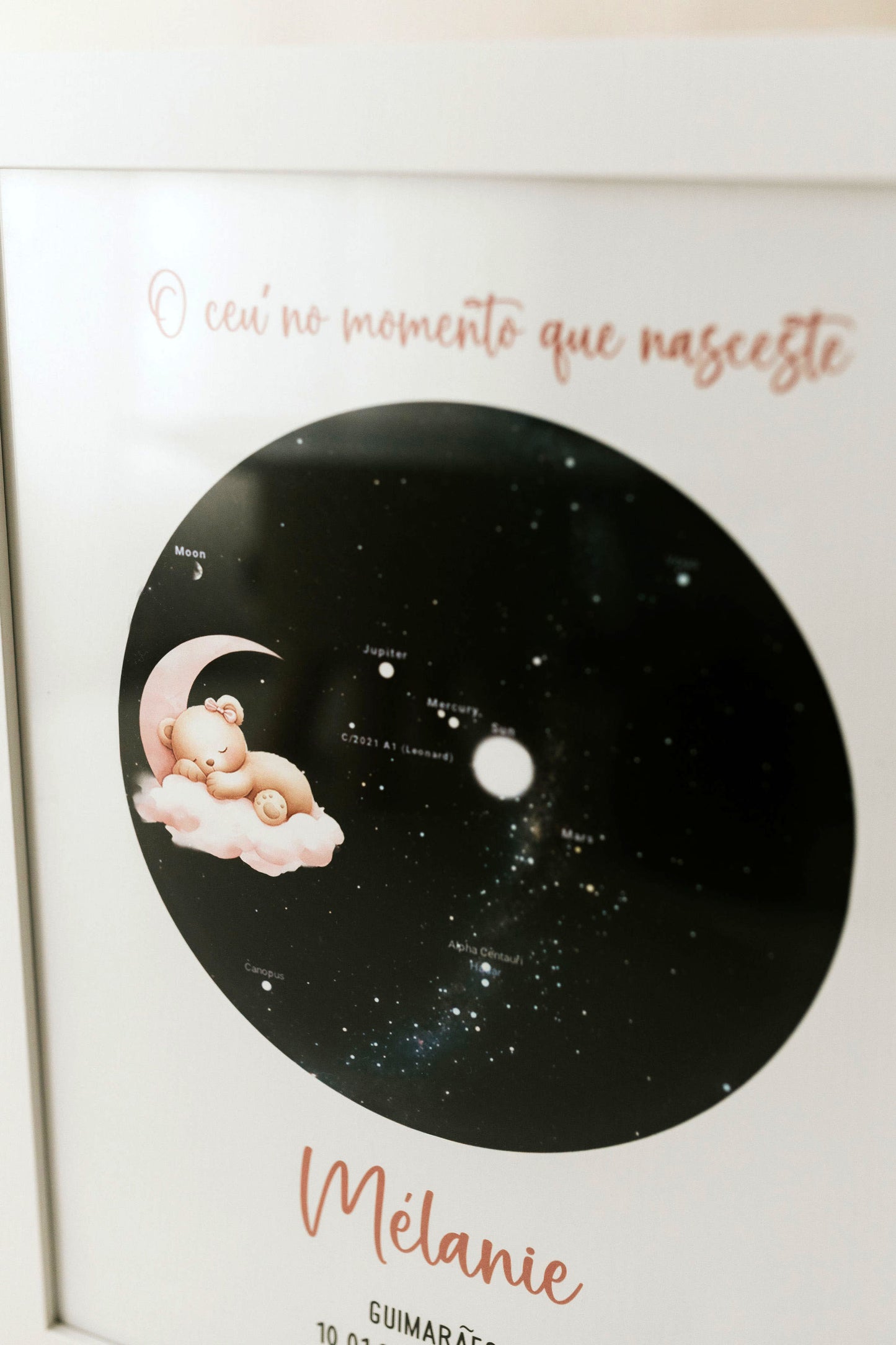 Quadro “O Céu no Dia em que Nasceste” ✨