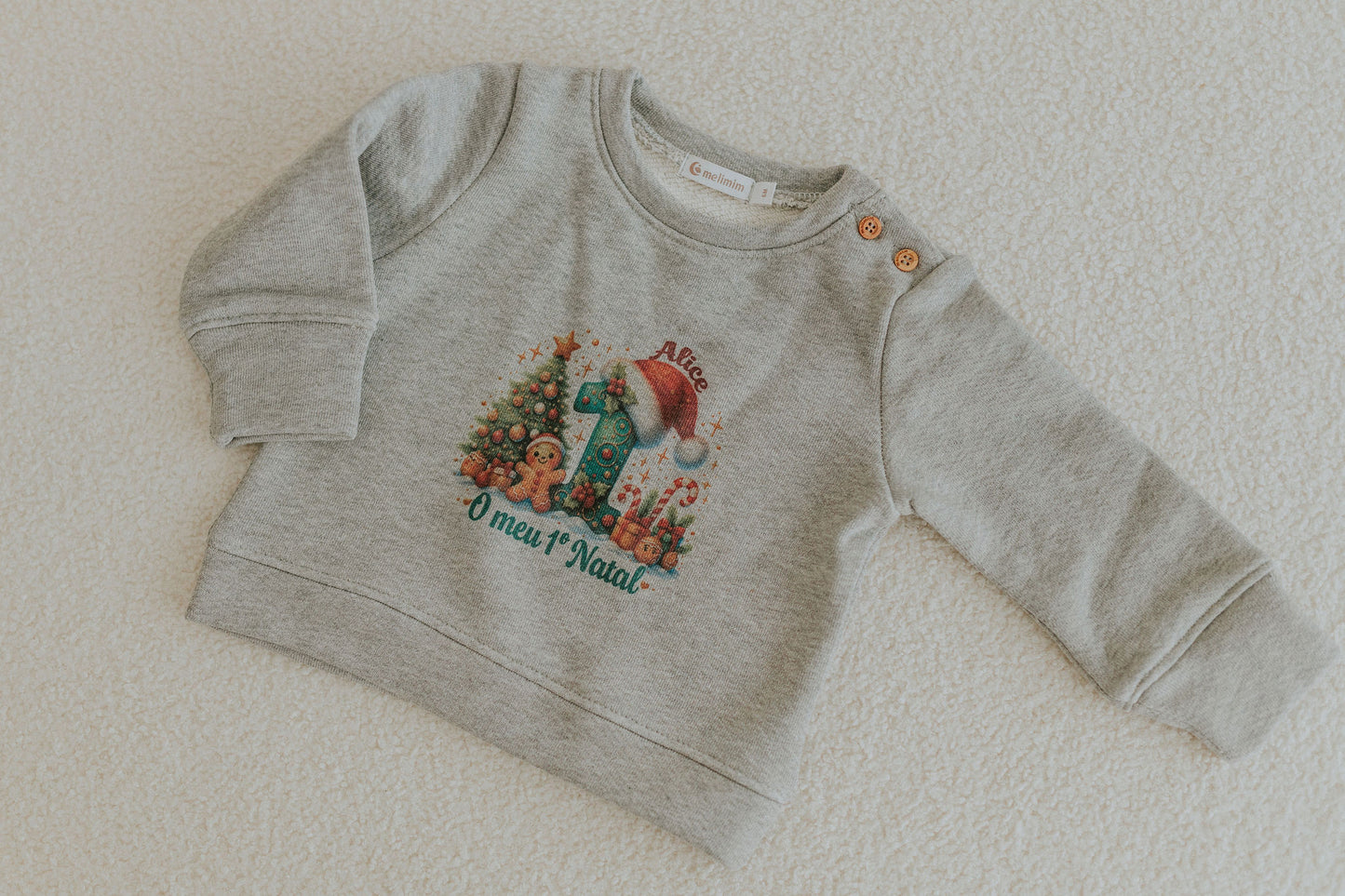 Sweatshirt Personalizada “O Meu 1º Natal”