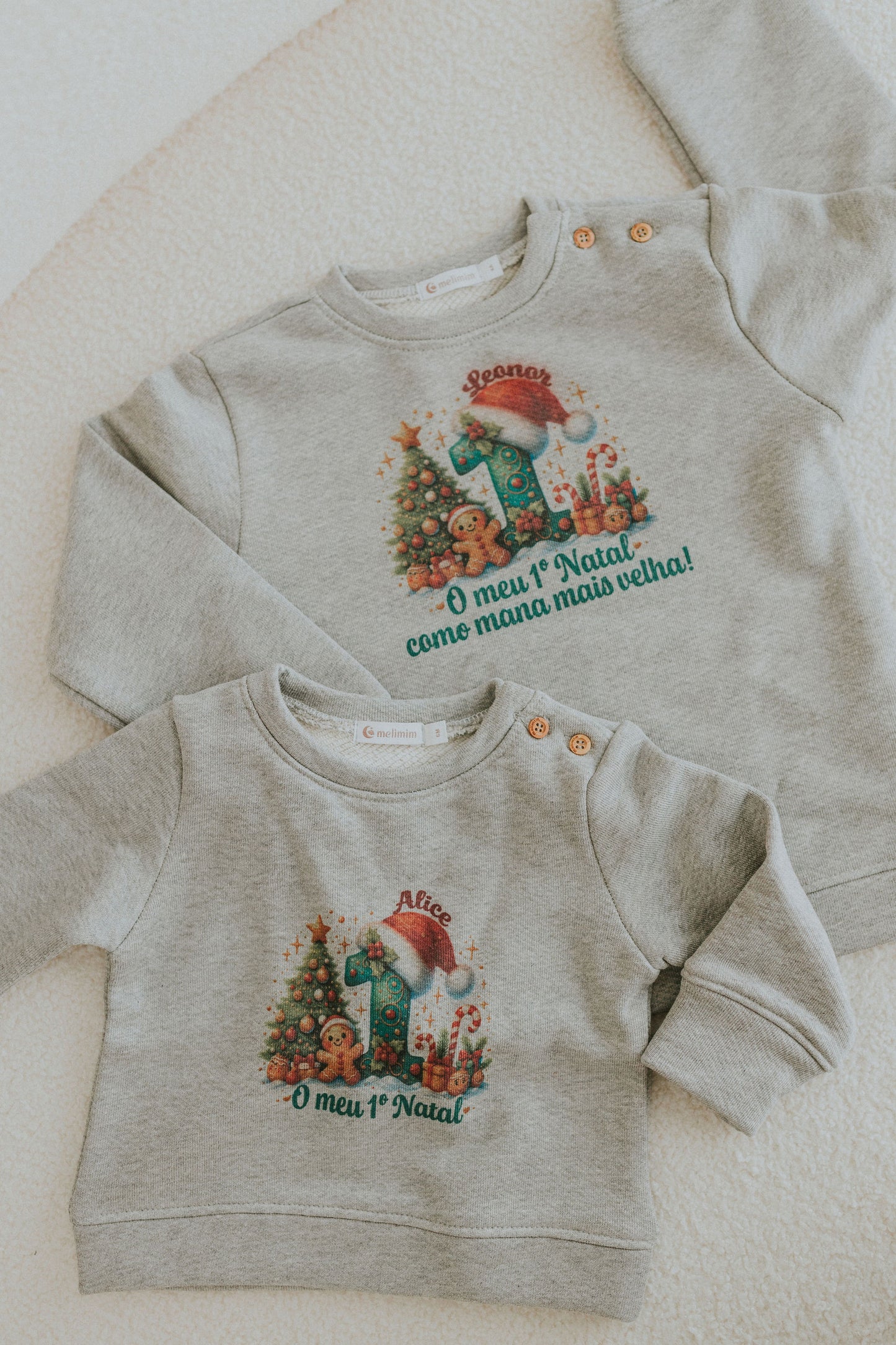 Sweatshirt Personalizada “O Meu 1º Natal”
